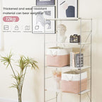 Large Storage Baskets- 16x12x12 inch Storage Bins for Shelves and Closet Organizing, Foldable Fabric Bin for Home Organizatio