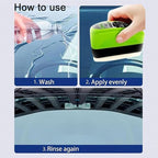 Car Windshield Cleaner, 120ml Reusable Automotive Oil Film Cleaning Brush - Preserve Clarity, Immediately See the Effects,Per