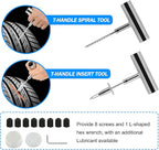 Tire Repair Kit, Tire Inflator Portable Air Compressor, Heavy Duty Flat Tire Repair Kit With 12V Air Pump For SVU, Car, Motorcycle, Truck, RV And Other Tire Repair