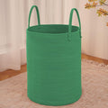 JMvicyroam Large Woven Laundry Basket Hamper,100L Cotton Rope Storage Bin for Blankets,Toys and Clothes,Decorative Tall Nurse