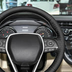 MEWANT Breathable Hand Sewn Car Steering Wheel Cover for Toyota Camry 2018-2019 / Toyota Avalon 2019 / Toyota Corolla 2019-2020 / Toyota RAV4 2019 Steering Wheel Accessories