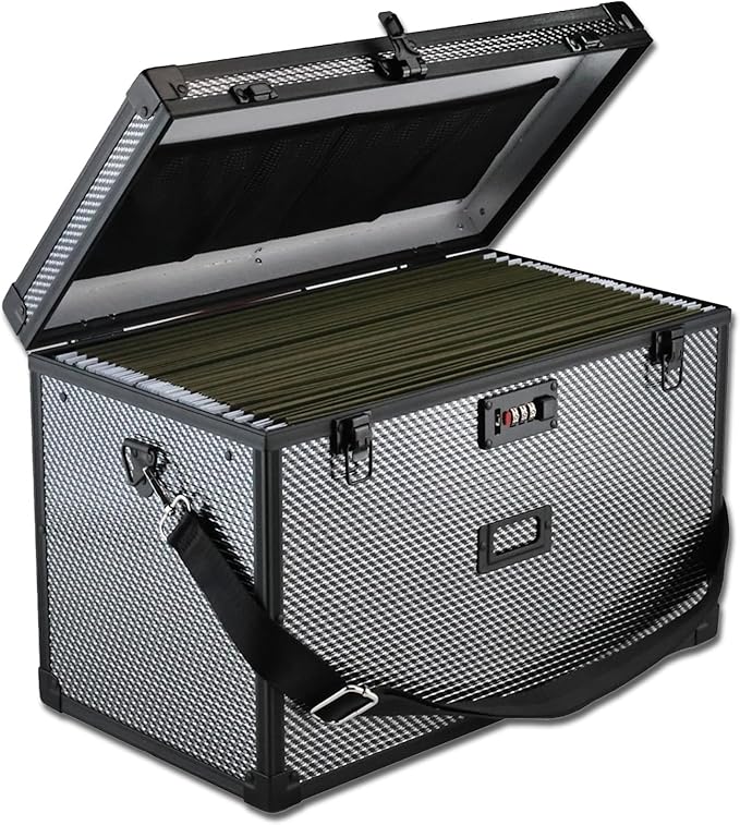 File Storage Cabinet File Organizer Document Organizer File Box in Office and Home with Combination Lock with 20 Legal Size H