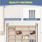 STORAGE MANIAC Stackable Shoe Cubby Organizer, Free Standing Shoe Cube Rack for Entryway, Bedroom, Apartment, Closet, 20-Cube