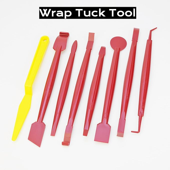 22-Piece Car Window Tint Tool Kit, Professional Vinyl Wrap Kit with Felt Squeegee, Retractable Knife & Micro Stick - Anti-Scratch Vehicle Film, Wallpaper & Glass Decal Installation Set