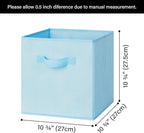 GRANNY SAYS 11x11 storage cubes for shelves, Rainbow-colored Storage Boxes for Cube Storage, 11-inch Cube Storage Bins for Or