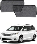 Car Window Shades for Toyota Sienna(2013-2018), 2-Pack Rear Window Sun Shades for Baby – Breathable Mesh, UV & Heat Blocker, Privacy Protection for Camping, Travel, Sleep & Nursing