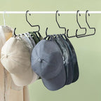 Mkono Hat Organizer for Baseball Caps Metal Hat Rack for Closet Hat Hangers Baseball Cap Holder Hat Storage Organizer Holds 4