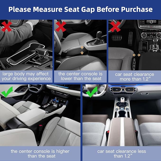 LED Car Seat Gap Filler Organizer Car Gap Filler with 10 Light Music Rhythm Modes USB and Type-C Charger Fit for iPhone Android (2 Pack)
