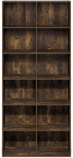 Furinno Basic Book Shelf, 12-Cube Bookshelf, Bookcase with Open Shelf, Cube Storage Organizer, 12 x 32 x 71, for Living Room,