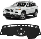FIILINES Dash Cover for 2014-2023 Jeep Cherokee, Dashboard Mat Accessories Dash Cover Sunshade Nonslip Mesh Protector No Glar