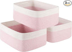 OIASKET Storage Baskets for Organizing 3 Pack, Woven Baskets for Shelves, Closet Organizer Bins Empty Gift Basket Toy Storage