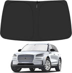 Windshield Sun Shade for 2020-2025 Lincoln Corsair Accessories, Foldable Window Sunshade Sun Visor Protector, Front Windshield Sunshade Sun Shield Blocks UV Rays Heat