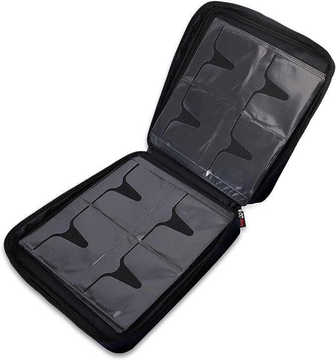 CCidea 200 Capacity CD/DVD Case Holder Portable Wallet Disc Storage Binder Nylon CD Bag for Car, Home, Travel Carrying Protector Organizer (200-Black)