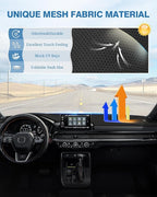 FIILINES Dash Cover for Honda CR-V CRV 2023-2026 (Without Hud), Dashboard Mat Cover CRV Accessories Sunshade Nonslip Mesh Pro