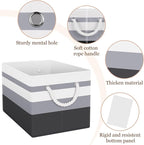Fab totes Storage Bins [3-Pack], Foldable Storage Baskets for Organizing Toys, Books, Shelves, Closet, Large Storage Box with