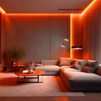 iNextStation 12V Orange LED Strip Lights 16.4FT, Flexible Silicone Neon Rope Light with Power Adapter, Waterproof, Cuttable, Dimmable & Linkable, LED Lights Strip for Bedroom, Kitchen(with Plug)