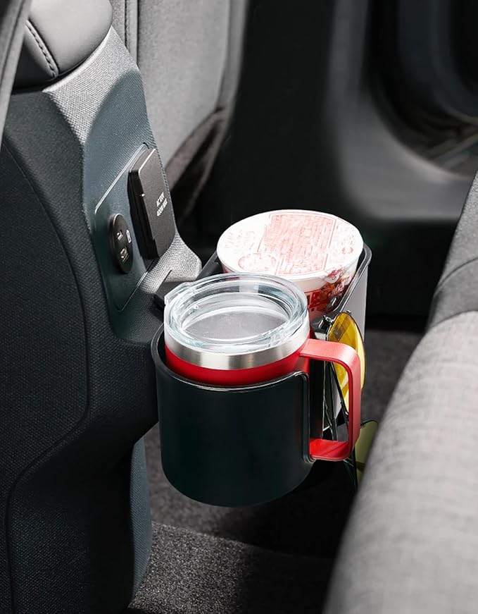 JOYTUTUS Cup Holder Compatible with Ford Maverick 2022-2025 2026 Rear Seat Cup Holder Organizer FIT Insert Expander, Hold 18-32 oz Bottle and Mugs