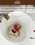 HUNRUNG Laundry Hamper,Large Canvas Fabric Lightweight Storage Basket Toy Organizer Dirty Clothes Collapsible Waterproof for 