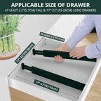 ANTOWIN Expandable Bamboo Drawer Dividers Organizers, Drawer Separators Splitter,17-22 inches Long Adjustable Spring-loaded O