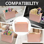 Felt Car Trunk Organizer, Foldable Vehicle Storage Box, Large Capacity Multi-Purpose Automotive Interior Accessories for Cars, S