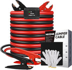 NOONE 2 Gauge 20FT Heavy Duty Jumper Cables for Car Battery, 800A Automotive Booster Cables with Reverse Polarity Protection for SUVs & Trucks, Includes Bag, Gloves