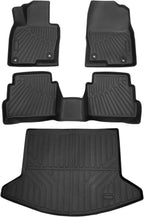 Powerty Floor Mats & Cargo Liner for 2017-2025 Mazda CX-5 CX5 Accessories Car Mats, Includes 2 Row and Cargo Liner Set, All Weather TPE 3D Floor Liners Rear Cargo Mat