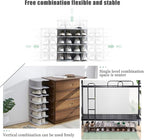 6-Tier Narrow Shoe Rack for Small Entryways, Space-Saving Adjustable Stackable Shelves, Free Standing Shoe Organizer for Clos