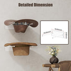 YUNEASELF Cowboy Hat Rack for Wall: 2 Pack Acrylic Hat Holder Organizer - Western Rustic Wall Mounted Hat Hanger Stand for Co