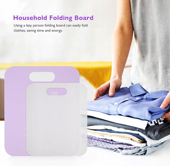 2pcs Shirt Folding Boards for Adults Boy Girl Clothing Folding Tool for Easy Laundry Portable Folder for Organizing Shirts an
