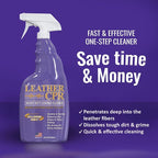 Leather CPR Heavy Duty Leather Cleaner 22oz - Car Interior Cleaner For Heavy Dirt & Grime, Heavily Soiled Furniture Leather C