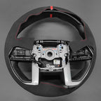 MEWANT DIY Steering Wheel Cover for Toyota Tacoma 2024 / Tundra 2022-2024 / Sequoia 2023-2024 Made of Black Suede