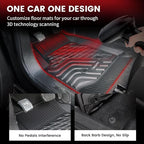 Lasfit Floor Mats for Chevrolet Chevy Trailblazer 2026 2025 2024 2023 2022 2021 (AWD Only), Custom Fit 1st & 2nd Row All Weather TPE Floor Liners Heavy Duty Accessories