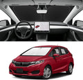 Custom Fit Windshield Sun Shade for Honda Fit 2007-2024, Blocks UV & Heat, Front Window Sunshade Accessories, Easy Fold & Store Keep Your Car Cooler