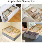Drawer Organizer Clothes, Adjustable Dividers and Can Change the Size of the Dividers According , Can be Used in the Bedroom,