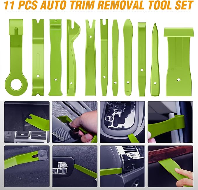 GOOACC 238Pcs Trim Removal Tool, Auto Push Pin Bumper Retainer Clip Set Fastener Terminal Remover Tool Adhesive Cable Clips K