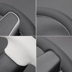 MEWANT Tesla Model 3/Model Y Hand Stitched Steering Wheel Cover for Tesla Model 3 2017-2023 / Model Y 2020-2023 for Tesla Model 3/Y Accessories