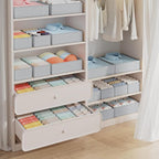 DIMJ Drawer Organizer Clothes Storage- 18 Pack Baby Dresser Organizer for Nursery, Foldable Closet Drawer Organizer Bins for 