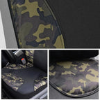BDK Waterproof Camo Seat Covers for Car Truck Van SUV, 2 Pack – Two-Tone Black & Camouflage, Durable Neoprene Seat Protectors