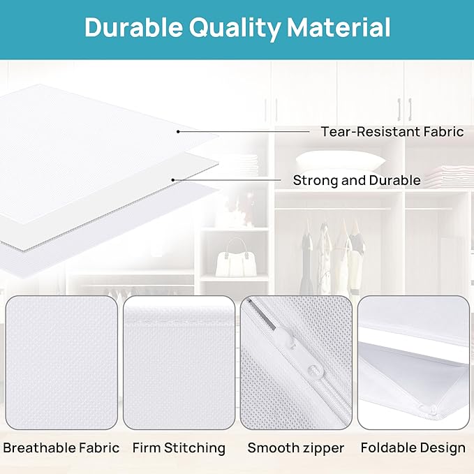 Vtopmart 12 Pack Baby Clothes Organizer, Dresser Drawer Organizer for Baby Clothing, Foldable Fabric Closet Drawer Storage Bi
