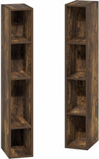 Furinno Fulda Book Shelf, 8-Tier Bookshelf, Bookcase with Space Saving Storage Shelf, 9.2 x 5.9 x 70.9, for Living Room, Bedr
