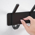 VAEHOLD Wall Hooks Coat Hooks Wall Mounted, Coat Rack with 6 Double Hooks for Hanging Towel Hat Coat Robe Bag Key for Bathroo