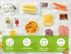 Bonsenkitchen Vacuum Sealer Bags, 20 Gallon 11" x 16"+ 80 Quart 8" x 12"+ 50 Pint 6" x 10", Commercial Grade, BPA Free, Food 