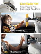 LISEN for iPad Car Holder Back Seat headrest Tablet Holder, Road Trip Essentials Accessories for Women Men Kids Gifts, for Fire HD 2026 iPad Pro 11/13" Air Mini, iPhone, Galaxy Tab, 4.7-12.9" Devices