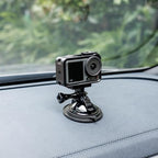 JJC Suction Cup Mount with 1/4"-20 Screw for DJI OSMO Nano Action 6 5 Pro 4 3 Action Camera, Strong Stable Suction Cup Base Compatible with Gopro 13 12 11 10, for Insta360 X5 X4 X3 OSMO 360 Car Mount