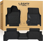 Lasfit Floor Mats for Chevrolet Chevy Trailblazer 2026 2025 2024 2023 2022 2021 (AWD Only), Custom Fit 1st & 2nd Row All Weather TPE Floor Liners Heavy Duty Accessories