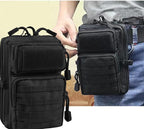 Universal Tactical Car Seat Back Organizer Bag Tactical Molle Vehicle Organizers Panel Vehicle Protector Organizers with 5 Detachable Pouches for Car Truck Ford Jeep (Model A-Black)