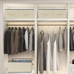 3 Pcs Large Size Wardrobe Clothes Organizers 6 Grids for Pants, Jeans, Sweater, T-shirt, Thin Coat, Dress Stackable Closet Dr