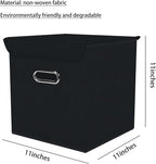 Closet Organizers Fabric Storage Bins With Lids Collapsible Cube Storage Organizer Basket With Handles,Storage Boxes for Clot