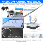 Karltys 3PCS Windshield Sun Shade for 2010-2025 Toyota 4Runner, 210T Reflective Front and Side Window Sunshade Cover Custom Fit 4-Runner, Foldable Sun Visor Protector Blocks Heat UV Rays