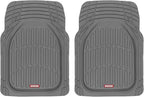 Motor Trend (2) Car Seat Covers for Front Seats with (2) Trimmable Car Floor Mats – Universal Fit Auto Accessories for Cars, 
